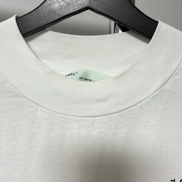 Off-White Main Label Men’s Temperature White T-shirt - Picture 4 of 5